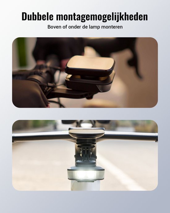 RAVEMEN FR1100SE fietskoplamp 1100 lumen-270° brede lichtbundel compatibel met Garmin/Wahoo/Bryton fietscomputers- ideaal voor nachtelijke stadsritten en waarschuwing overdag-6 standen — afbeelding 3