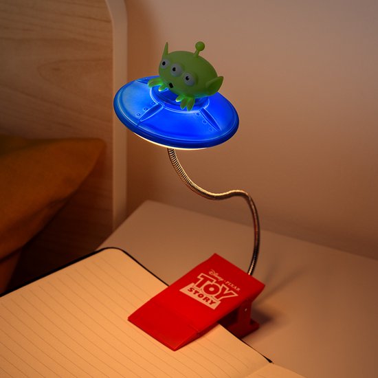 Toy Story Alien Boeklamp - Clip‑on Leeslamp voor Boek of Bed - Flexibele Arm - Paladone — afbeelding 3