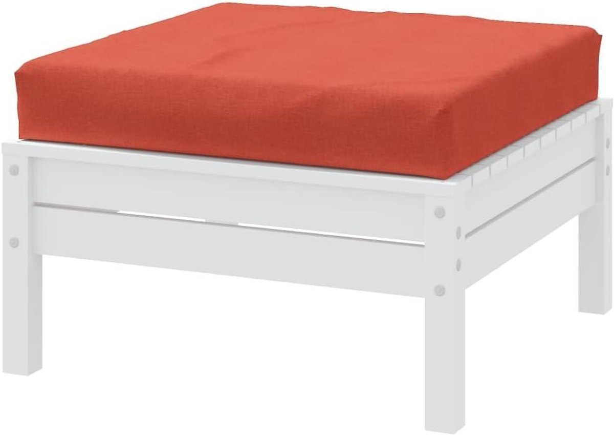 Palletkussen - Tuinkussen Zitkussen - Buiten Zitten - Duurzame Stof - 60 x 60 x 10 cm - Rood Gemêleerd