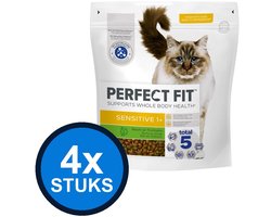 4x Perfect Fit - droog sensitive kalkoen 1,4kg - Kattenvoer - 1.4 kg