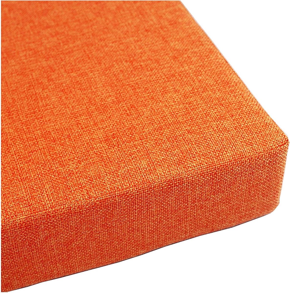 Terrasbank Kussen - Tuinbank Zitkussen - Comfortabel Zitten - Hoge Dichtheid Spons - 200x40x5cm - Oranje