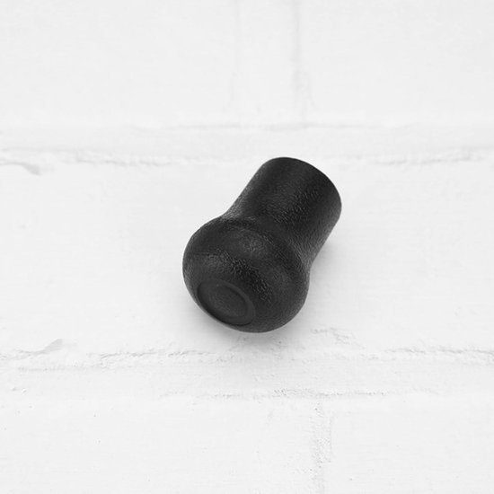 Dailygoody - Hengel Uiteindkappen - PVC Bescherming - Zwart - Voor Hengel Reparaties - DIY Hengel Uiteinden - 2 Stuks — afbeelding 2