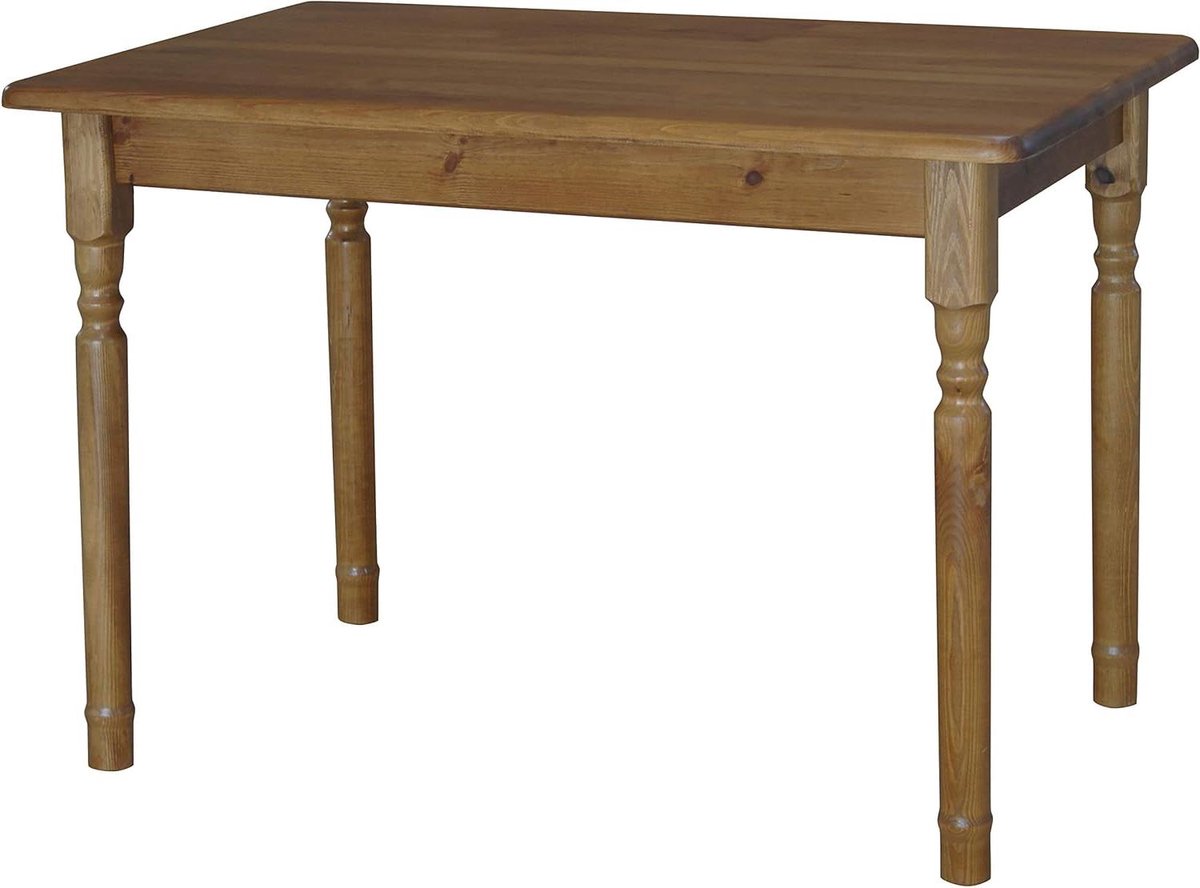Eettafel Grenenhout - Keukentafel Hout - Samen Eten - Handgemaakt Afwerking - 60 x 120 cm - Eikenkleur