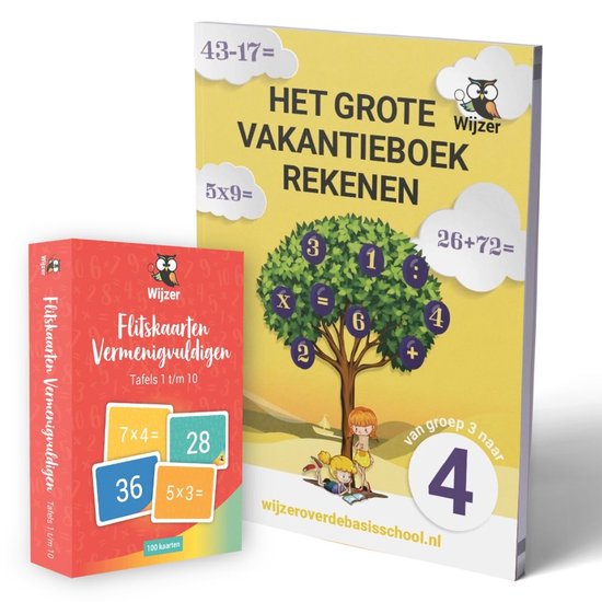 Vakantieboek Rekenen van groep 3 naar groep 4 - Compleet oef ... - cover