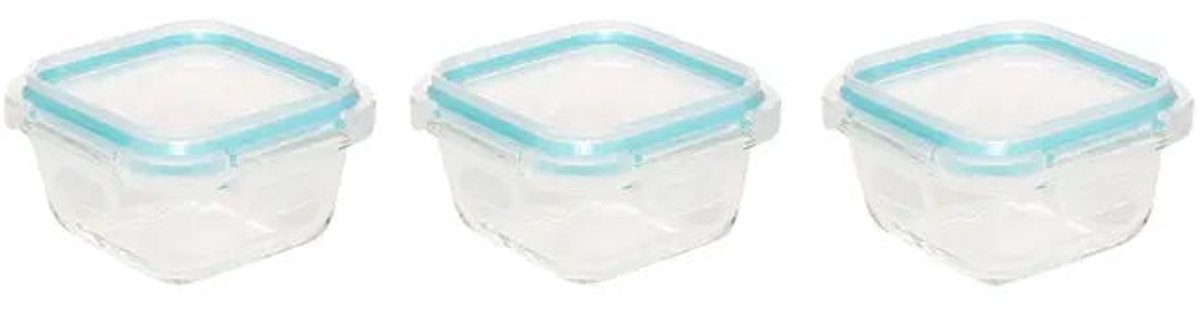 5Five Vershouddozen Glas - Set van 3 stuks - 0,18L - 11x11x6cm