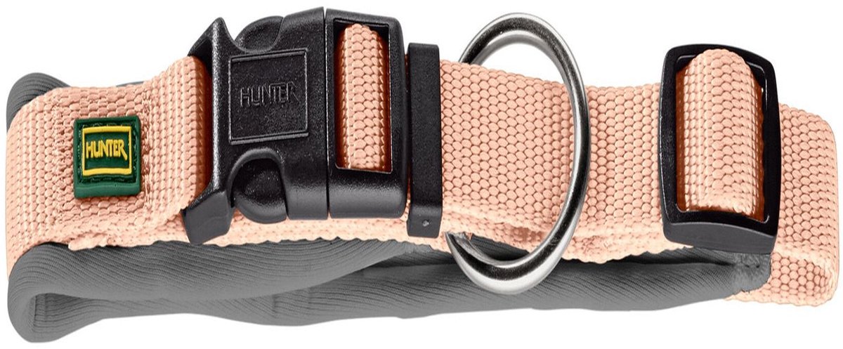 Hunter Halsband Neoprene Groen&Grijs - Hondenhalsband - M-L