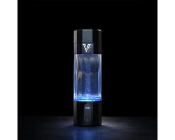 Vipes® Hydrogen Waterfles – 6000PPB – 420 ml – Waterstofwater Fles – SPE/PEM Waterstofgenerator – Platina Titanium Elektroden – USB-C Oplaadbaar – BPA-vrij Tritan – Lekvrij Design