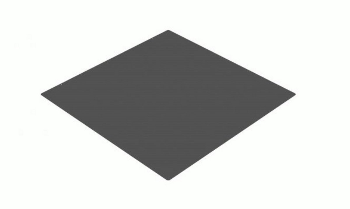 Vloerplaat houtkachel 70 x 70 cm | Stalen vloerplaat 2 mm | RAL 9005 Mat Zwart | Beschermplaat voor houtkachel | Geschikt voor Jacobus 6 kW