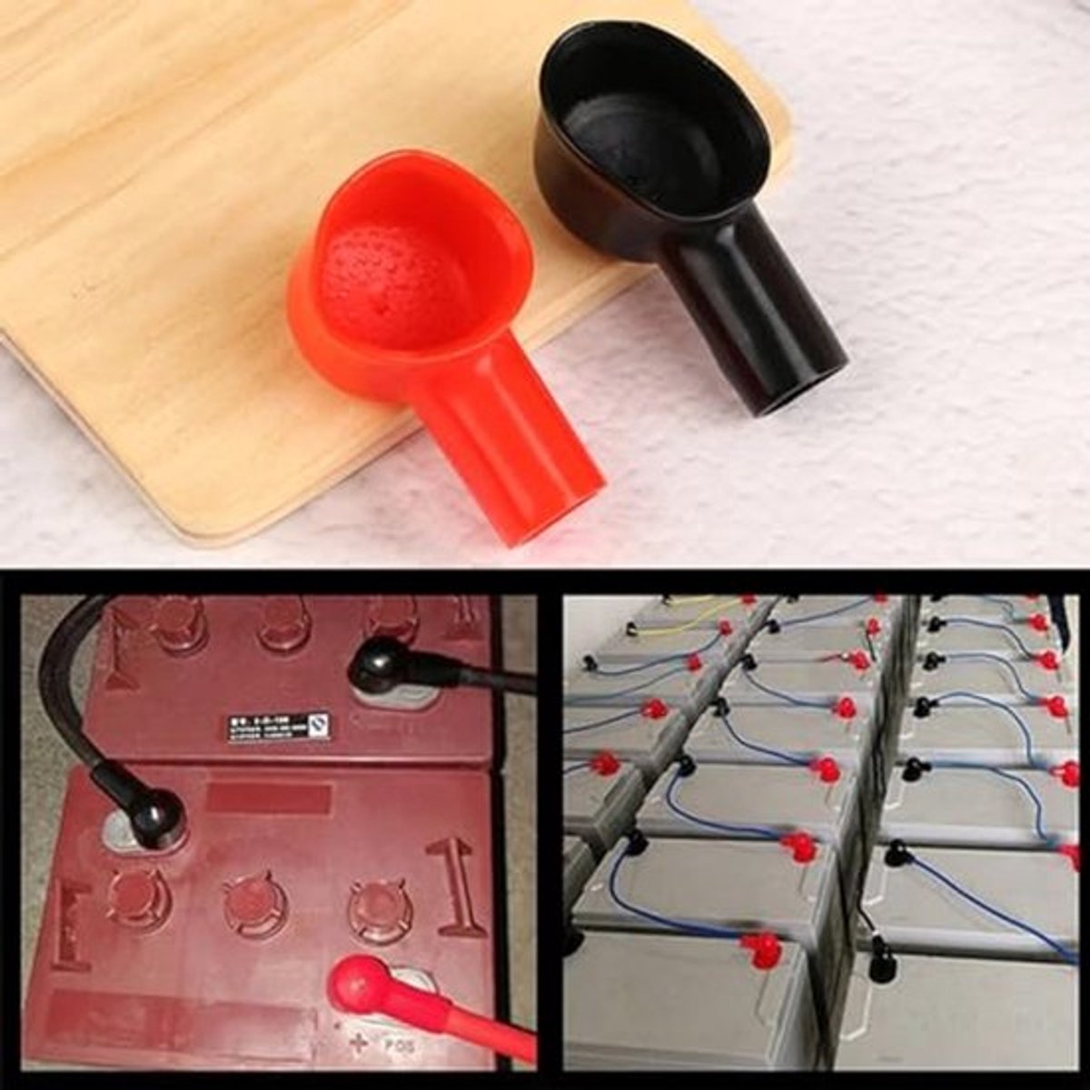 10 stuks Accu Terminal Covers Accu Klem Covers Negatieve Isolatoren Accu Klem Cover voor Alle Soorten Auto's