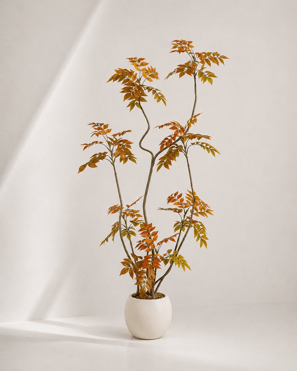 Kunstplant Lacquer Tree – Rood – 180 cm