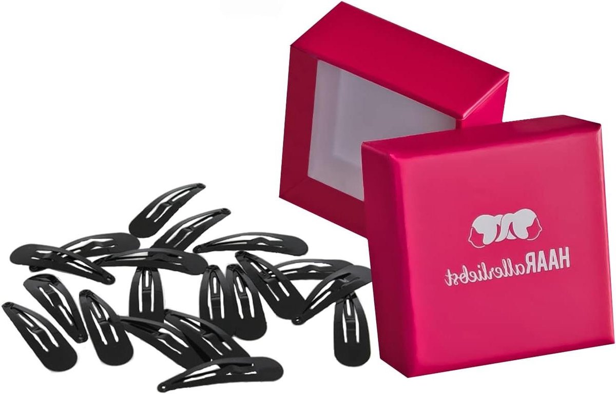 Haarspelden - Haarklemmen Accessoires - Haar Styling - Inclusief Opbergdoosje - 20 Stuks 3.9cm - Zwart