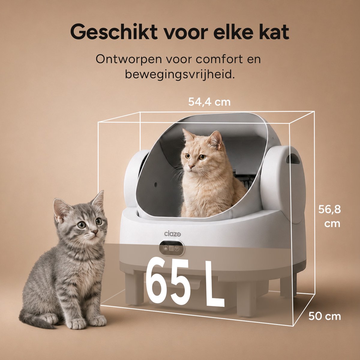 Ciazo Smart Zelfreinigende Kattenbak thumbnail 4