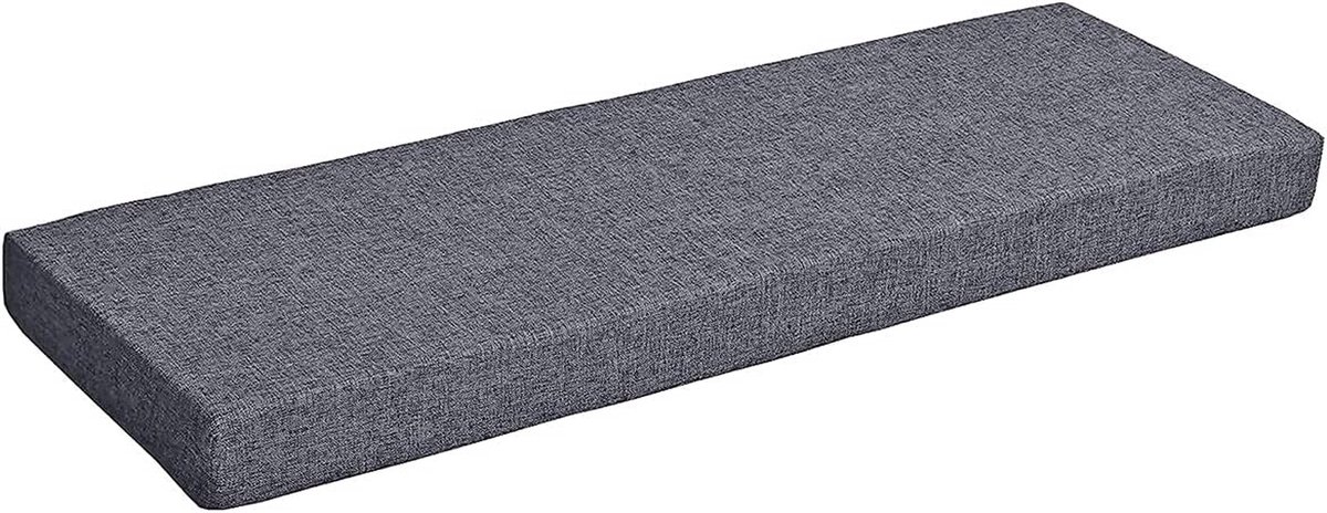 Tuinbankkussen - Zitkussen Bank - Buiten Zitten - Extra Dik - 160x45x4cm - Grijs