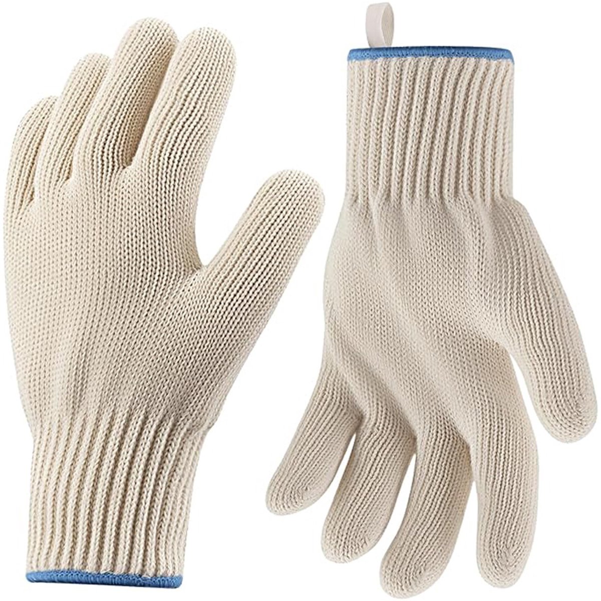 1 paar ovenwanten, hittebestendig, dikke katoenen handschoenen, gebreid, barbecue-accessoires, keukenhandschoenen