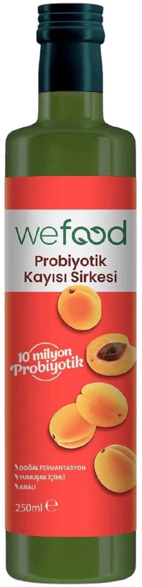 Wefood Abrikozenazijn – Natuurlijk Gefermenteerd – Ongefilterd – 250 ml