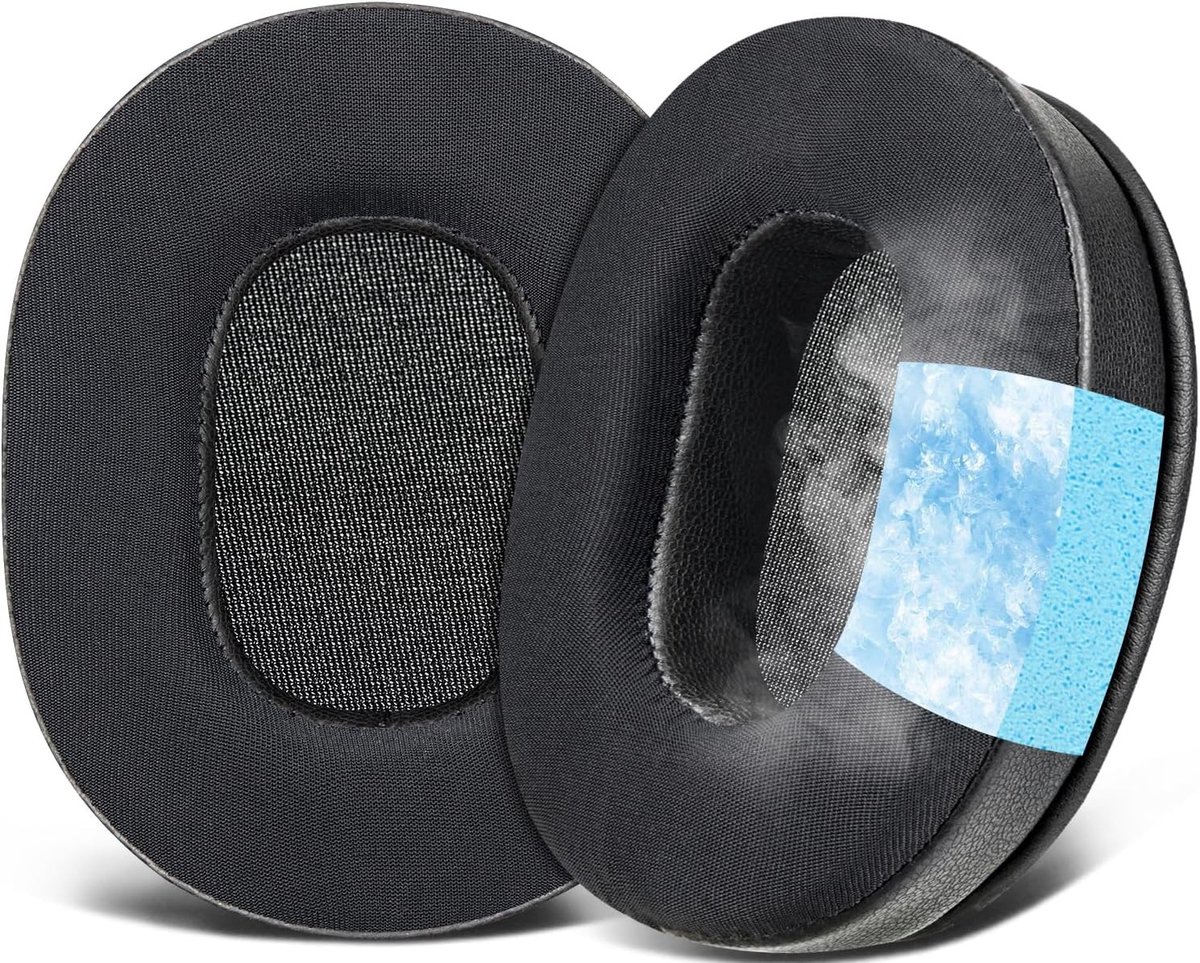 Vervangende Cooling Gel Oorkussens voor Sony MDR NC8 Hoofdtelefoon, Earpads van IJszijde Stof, Hoogwaardige Schuim voor Comfort en Geluidisolatie