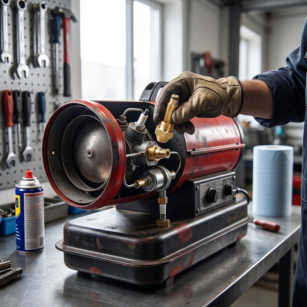Verwarmingsmondstuk met O-ring van metaal en rubber voor 110 tot 125K BTU geforceerde ventilatorkachels, vervangingsonderdeel voor optimale prestaties