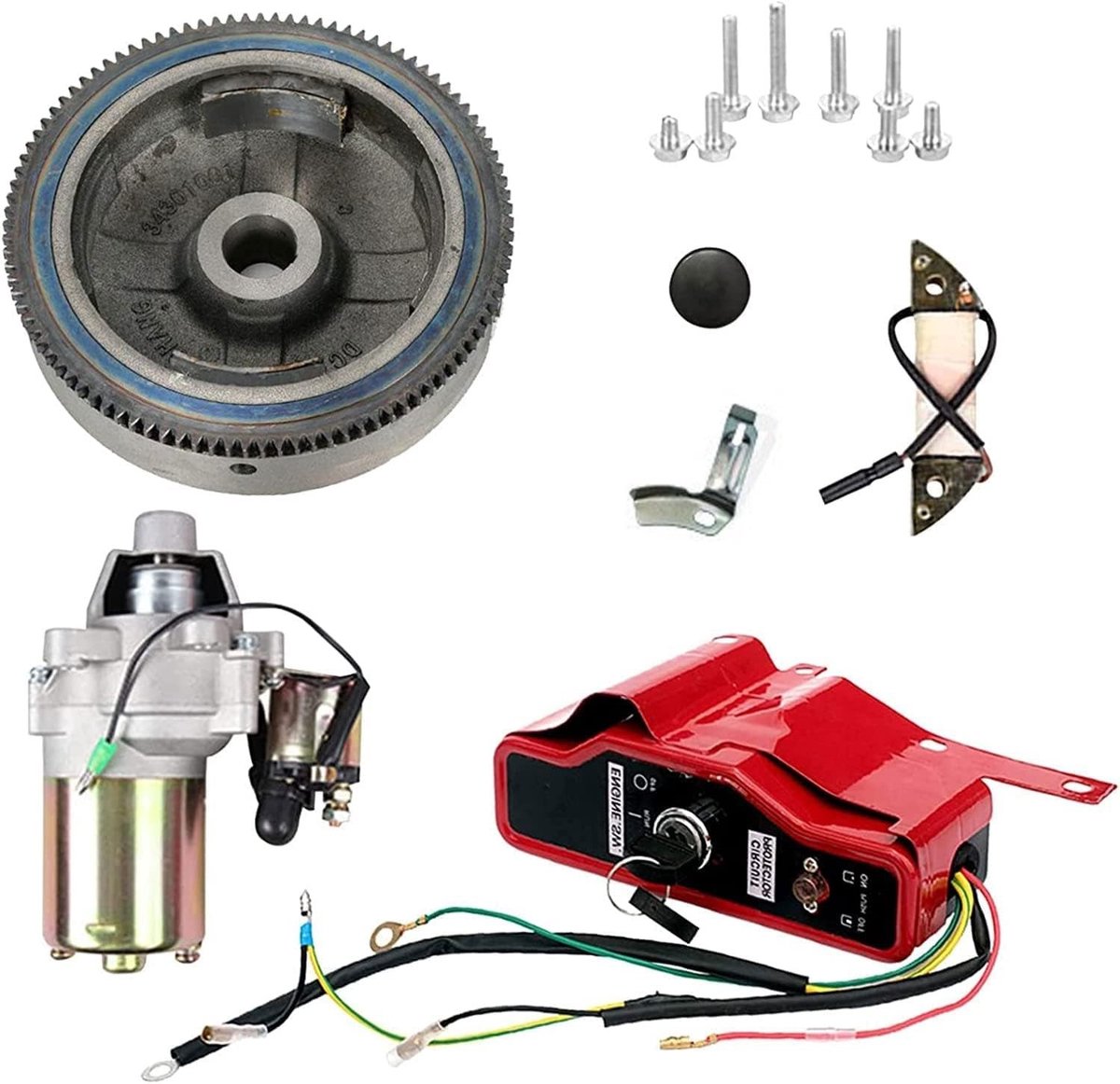 Complete Elektrische Starter Kit met Solenoïde voor Honda GX240 8PK en GX270 9PK Motoren