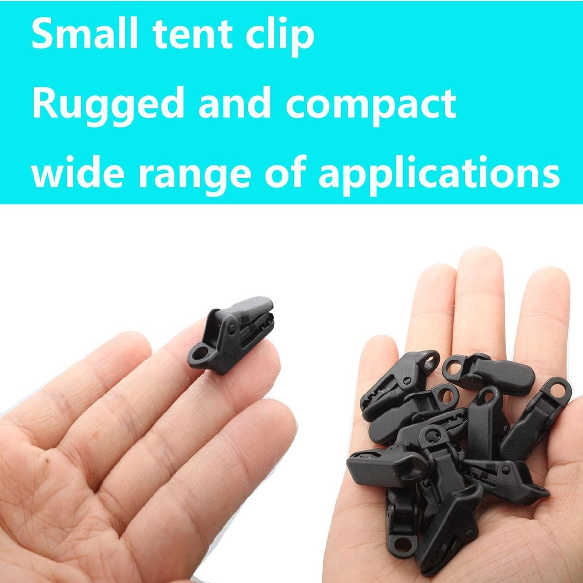 Set van 25 Winddichte Tent Clips voor Camping en Outdoor Gebruik - Ideaal voor Zeilen en Stabiliteit
