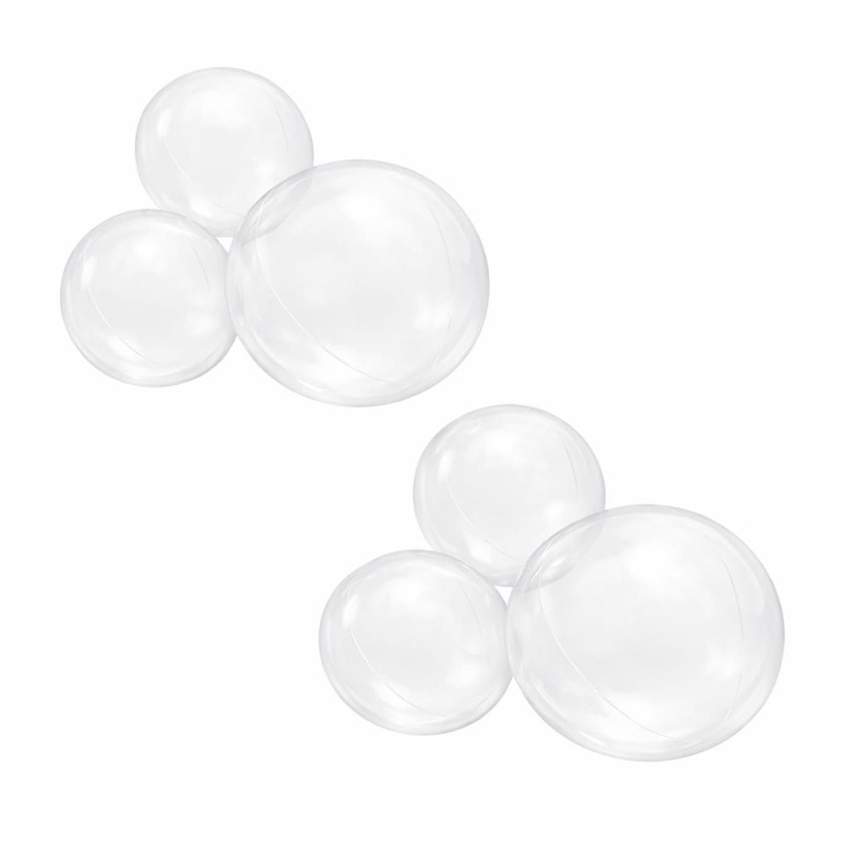 Herbruikbare Ballonslinger van 3 Transparant - Set van 2 - Balloony