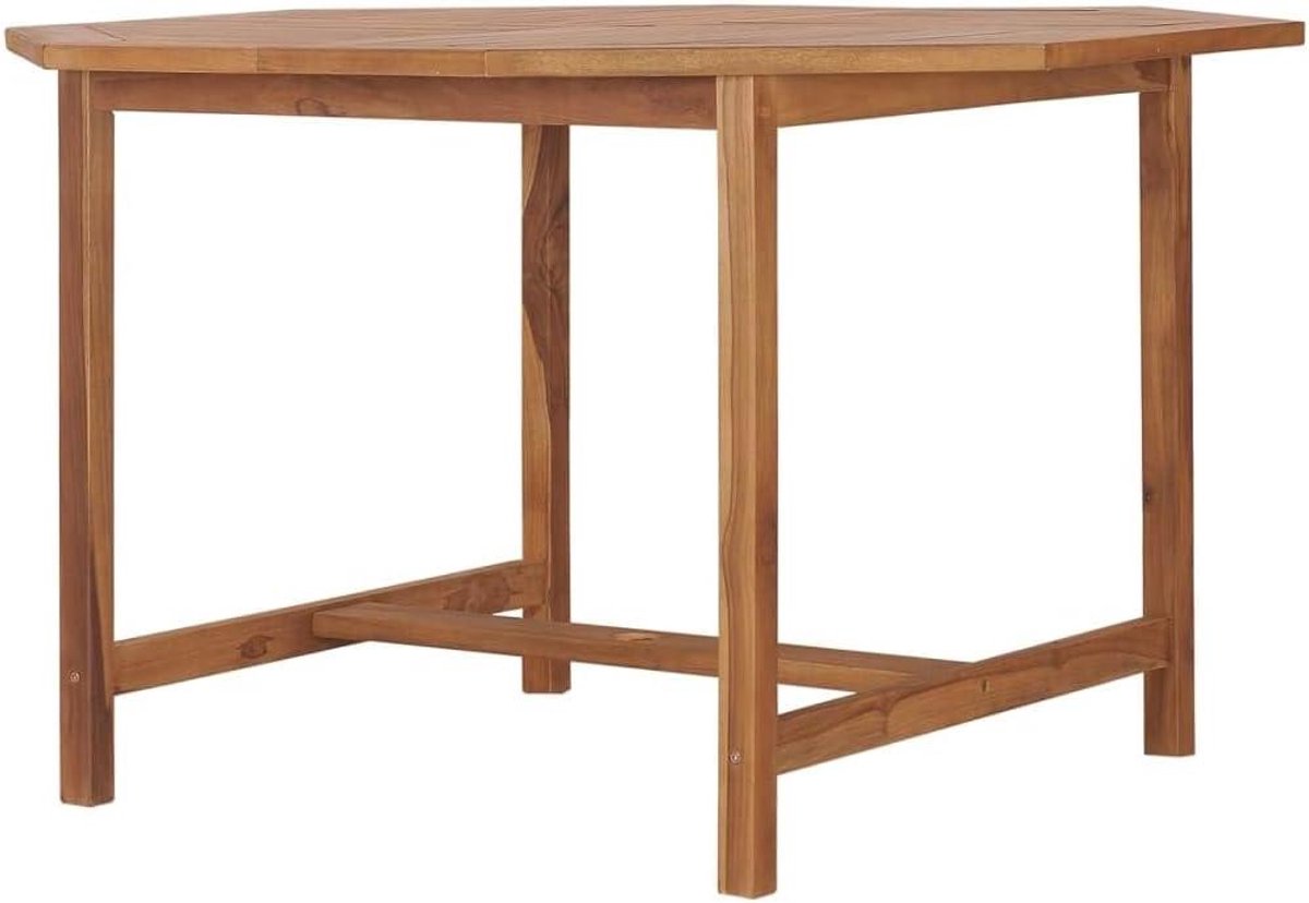 Klassieke tuintafel - Houten eettafel - Buiten dineren - Massief teakhout - 110 x 110 x 75 cm - Origineel
