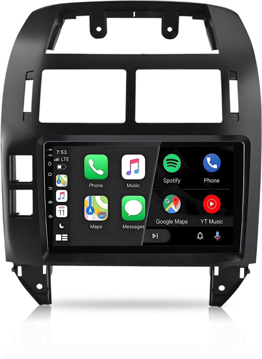 Cestovet Autoradio - Geschikt voor VW Polo 9N 2001-2009 - Android 15 - Draadloos Carplay & Andriod Auto - 9 Inch HD TouchScreen - Bluetooth - GPS-navigatiesysteem & Stuurwielbediening & Wifi & RDS & USB & DSP & Parkeerhulp,2GB+64GB
