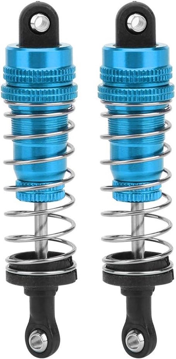 Shock Absorbers en Dempers voor RC Modelauto's - Geschikt voor 144001 en 1316 - Metaal, Blauw/Rood