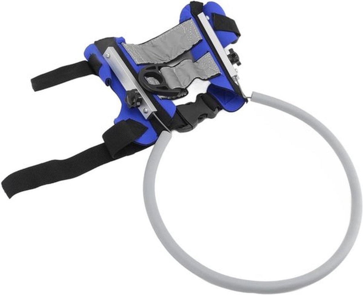 Blind Hondentuig met Halo Pet Anti Collision Ring in Blauw - Voor Beschermende Bouwvertrouwen