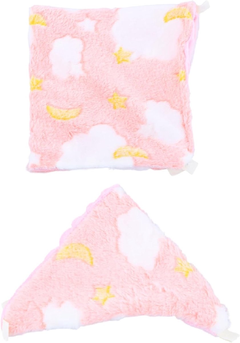 Hangmat Set voor Kleine Dieren met Springplank en Trechterbed - Ideaal voor Fretten, Ratten en Cavia's, Zachte Knuffel voor Huisdierkooien en Eekhoorns