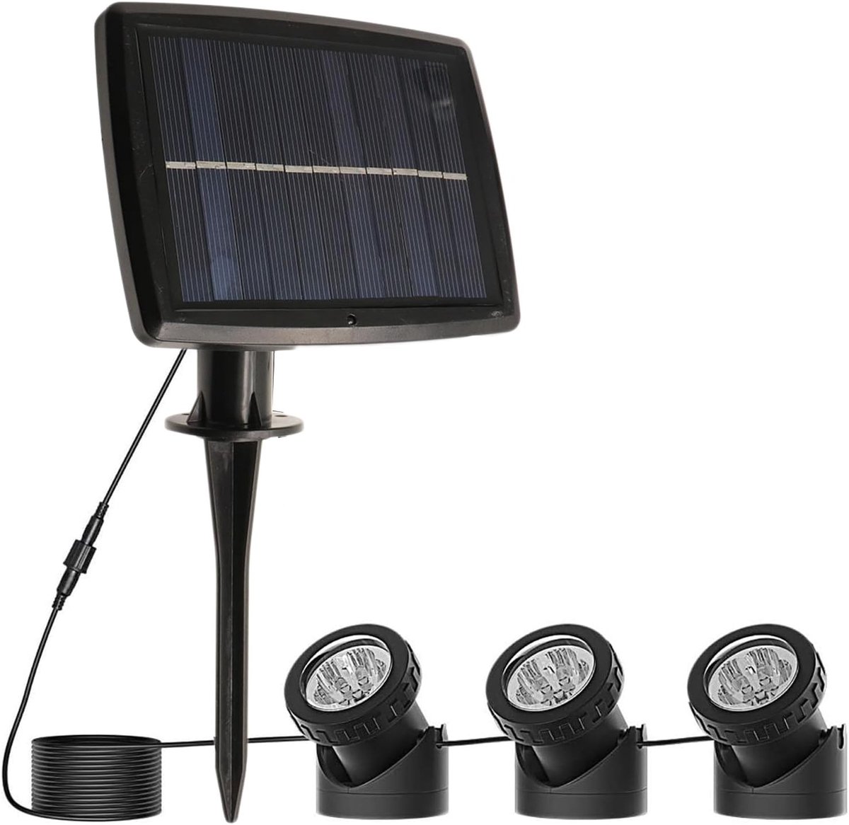 Waterdichte 18LED Solar Onderwaterverlichting voor Tuin, Vijver en Fontein - Buitenverlichting voor Beveiliging en Decoratie
