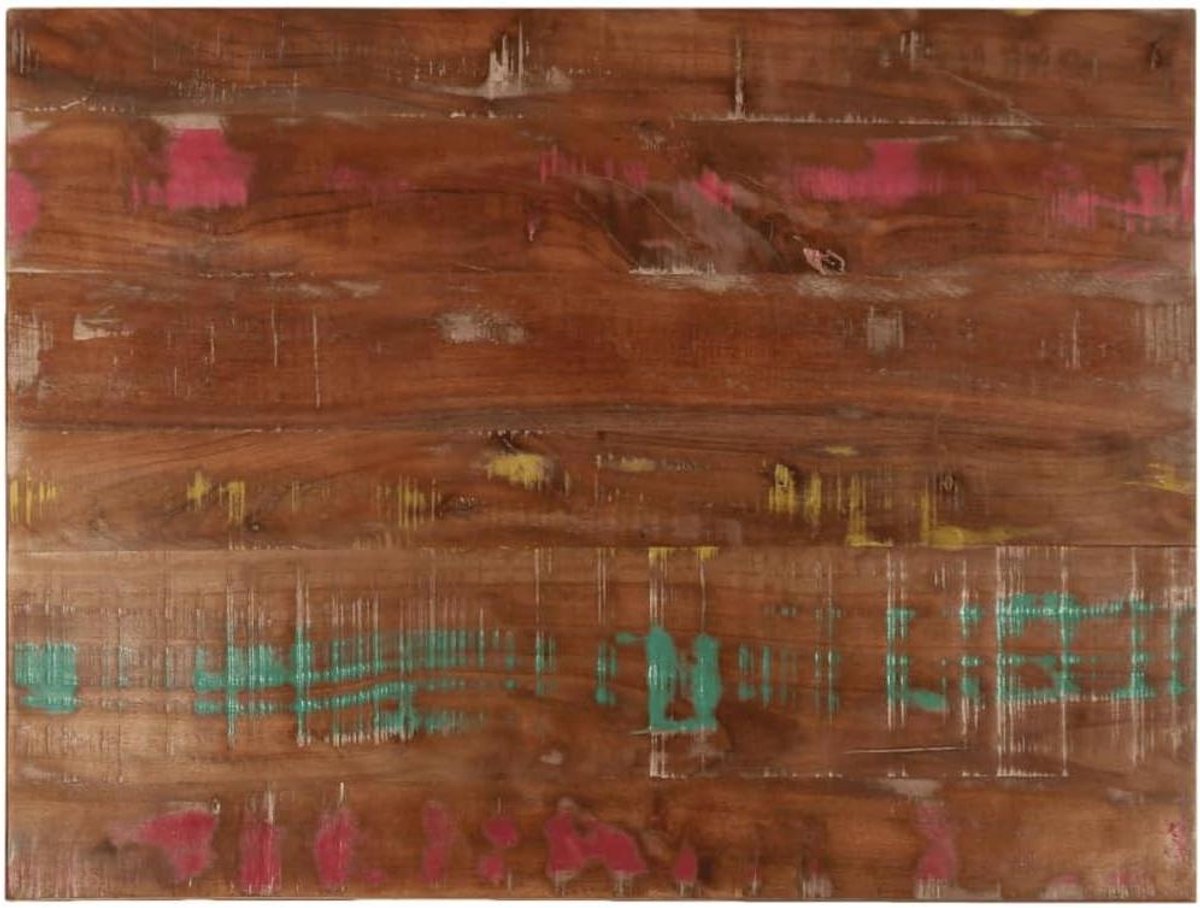 Tafelblad Hout - Tafeloppervlak Vervanging - Tafel Opknappen - Gemaakt van Gerecycled Hout - 80x60 cm - Niet gespecificeerd
