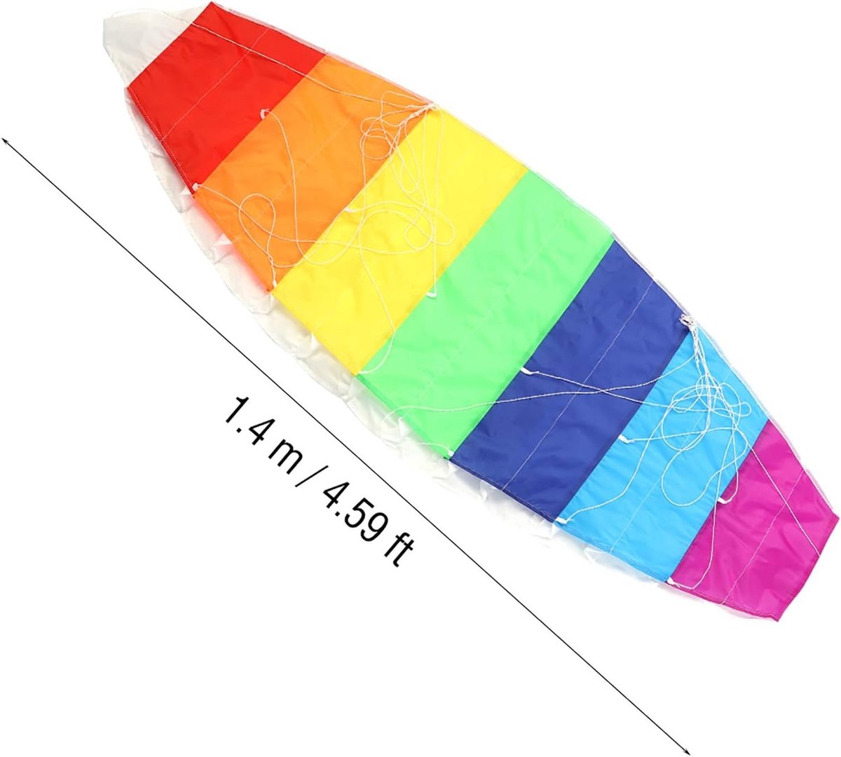 Kleurrijke stuntkite voor volwassenen 1.4M, 2M, 2.7M - Dubbele lijn vlieger voor buiten, strand en avontuur