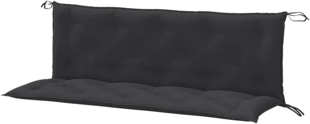 Tuinbankkussen - Zitkussen Bank - Buiten Zitten - UV-bestendig Polyester - 150 x 50 cm - Antraciet