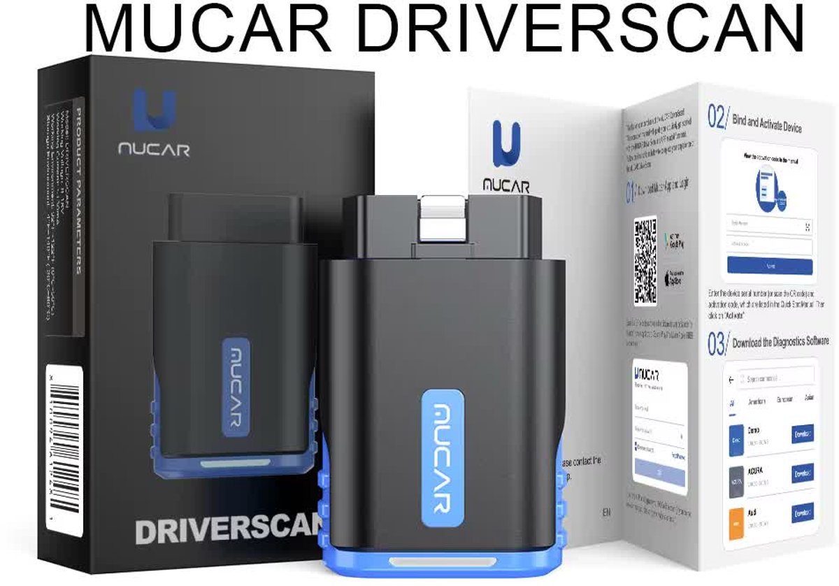 MUCAR DriverScan OBD2 Bluetooth scanner - Android en iOS thumbnail 6