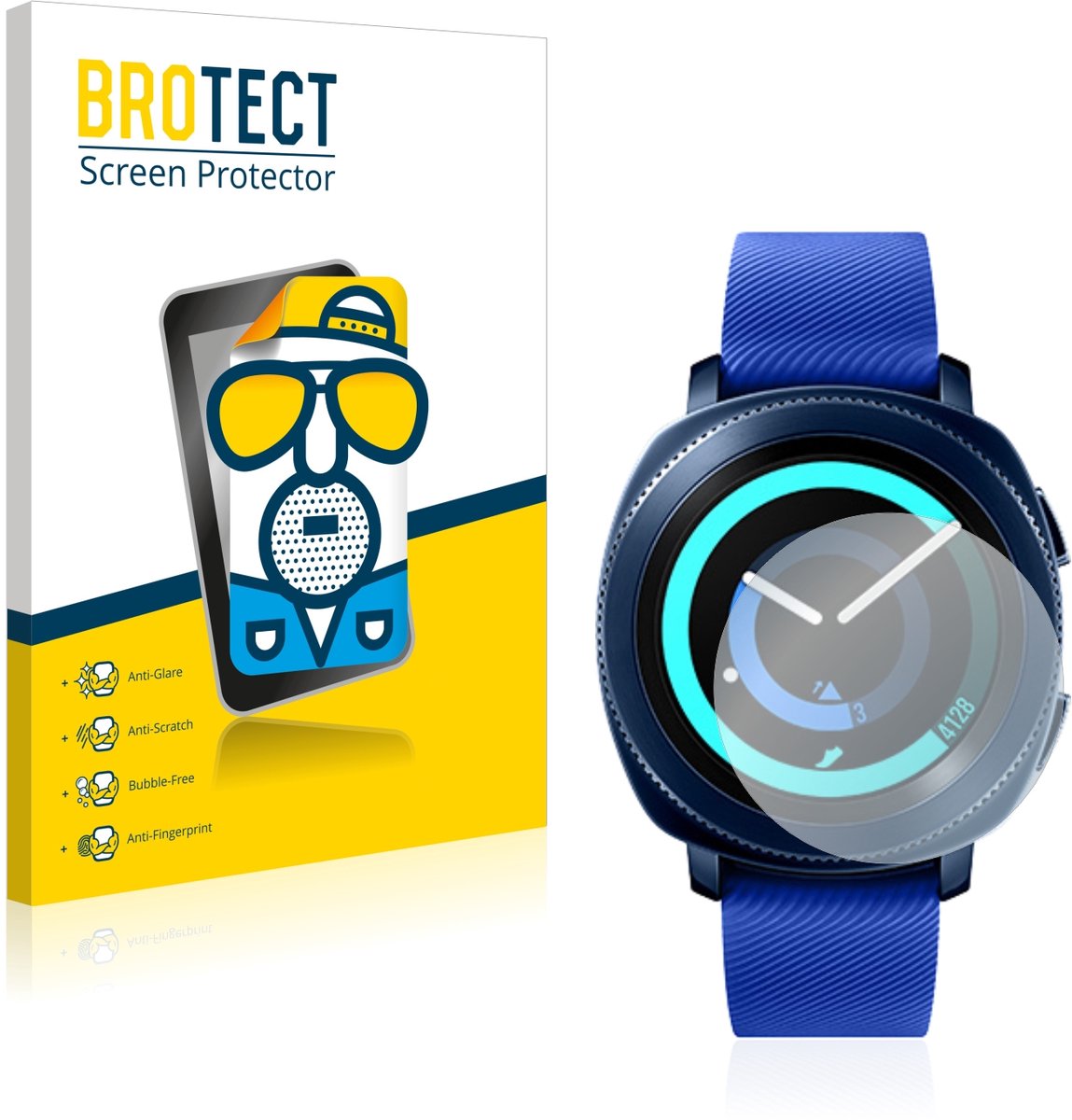 BROTECT - Screenprotector voor Samsung Gear Sport - Folie Beschermfolie matte 2 Stuks