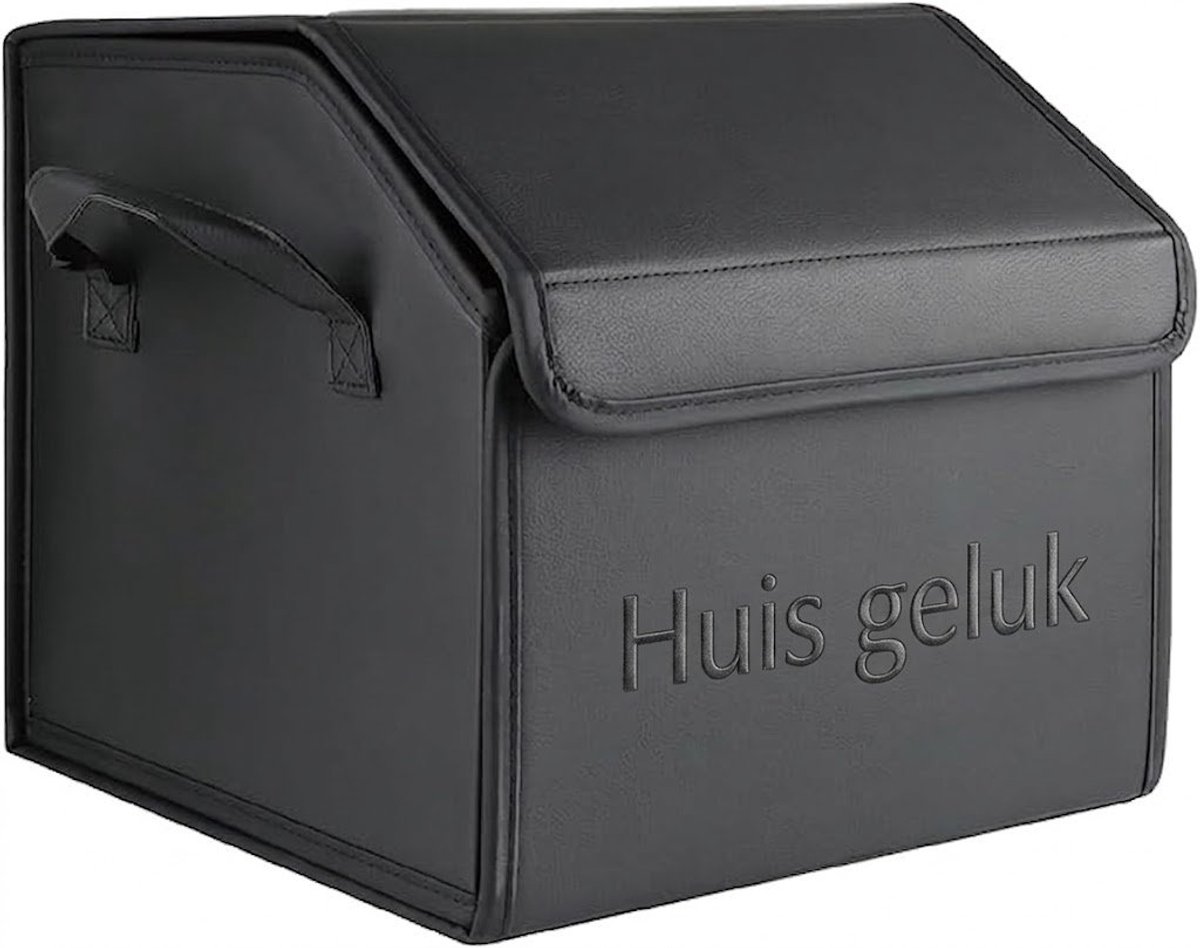 Huis Geluk Opvouwbare Kofferbak Organizer - Multifunctionele Opbergdoos voor Auto, SUV en Vrachtwagen - Grote Capaciteit, Antislip Bodem, Waterdicht