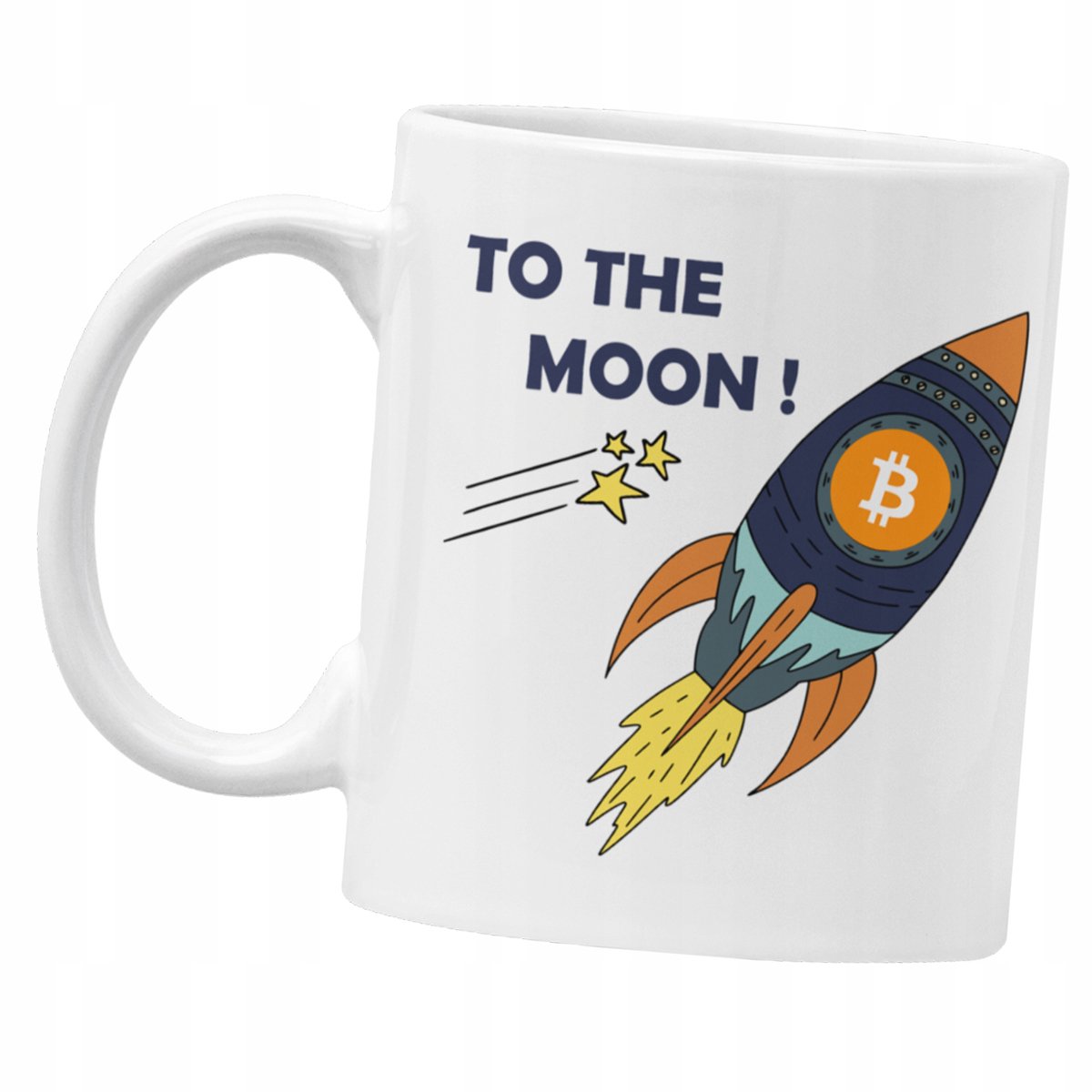 Unieke Mok met Bitcoin Maan Design - Perfect Cadeau