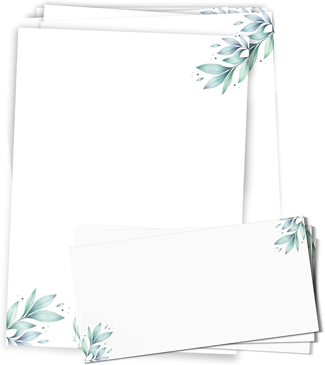 Briefpapier A4 bloemenmotief - 25 vellen met 25 enveloppen - hoogwaardig design - perfect voor persoonlijke brieven - ShopVlot