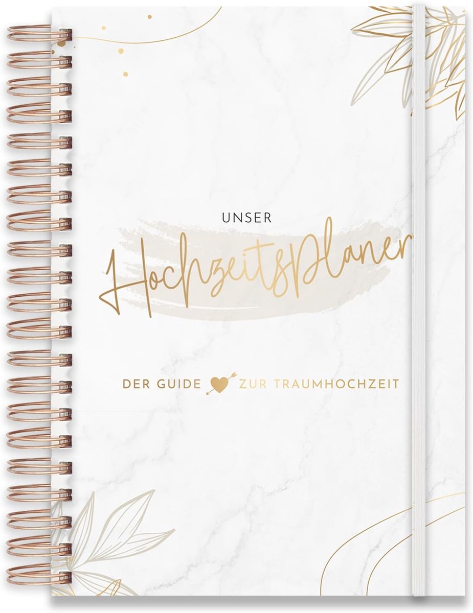 Bruiloft planner A4 - gids van A-Z met checklists - ruimte voor creativiteit - stap voor stap planning - ShopVlot