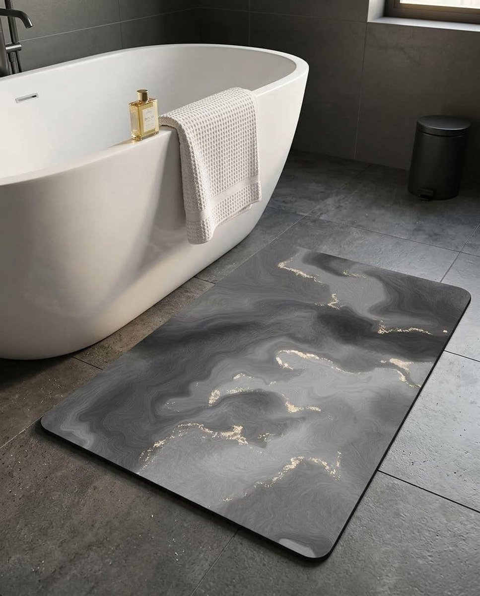 Diatomiet stenen badmat - zacht en comfortabel - super absorberend - uitstekende slipweerstand - ShopVlot