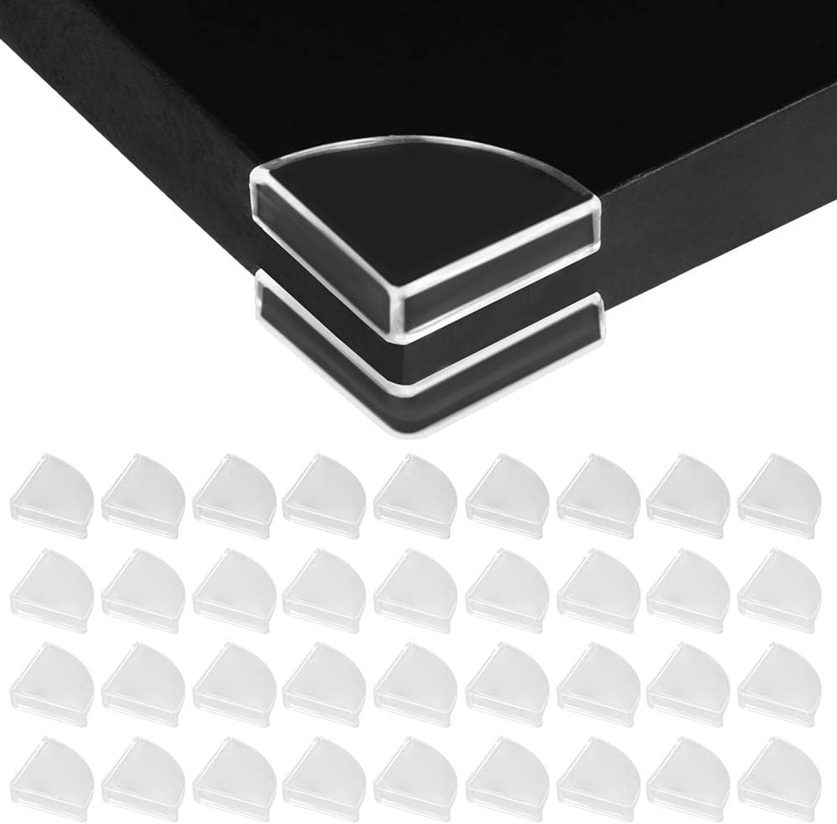 [36 Pieces] Slim Transparent Edge Bumpers, Tomorotec Corner Protectors Edge Protectors Corner Pillow for Baby Safety - ShopVlot