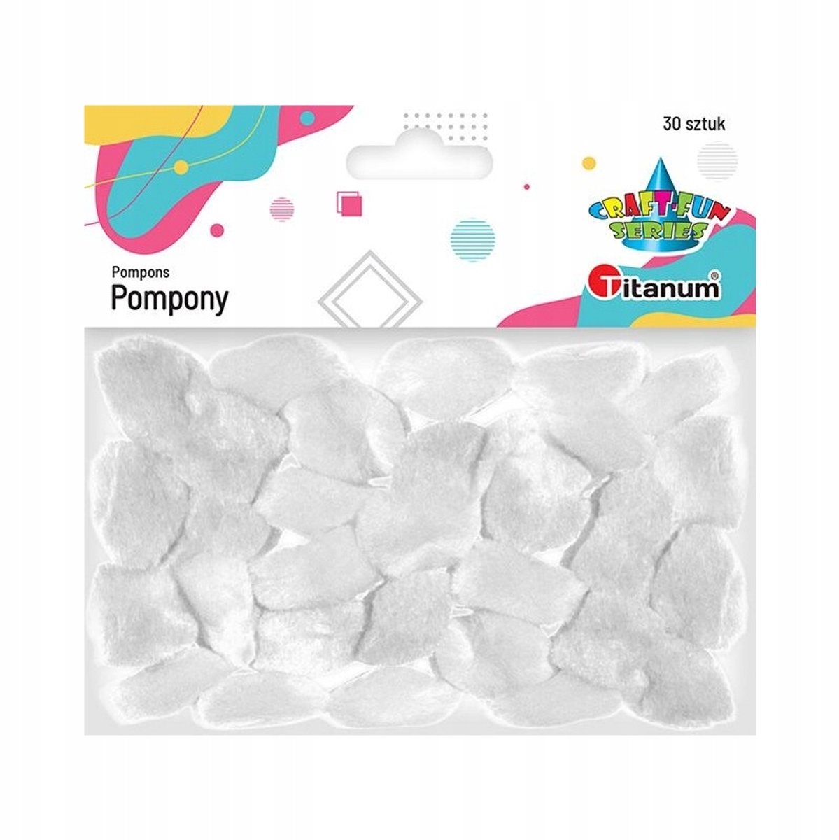 Zachte Witte Acryl Pompons - 30 Stuks - Sneeuw & Kerst Thema