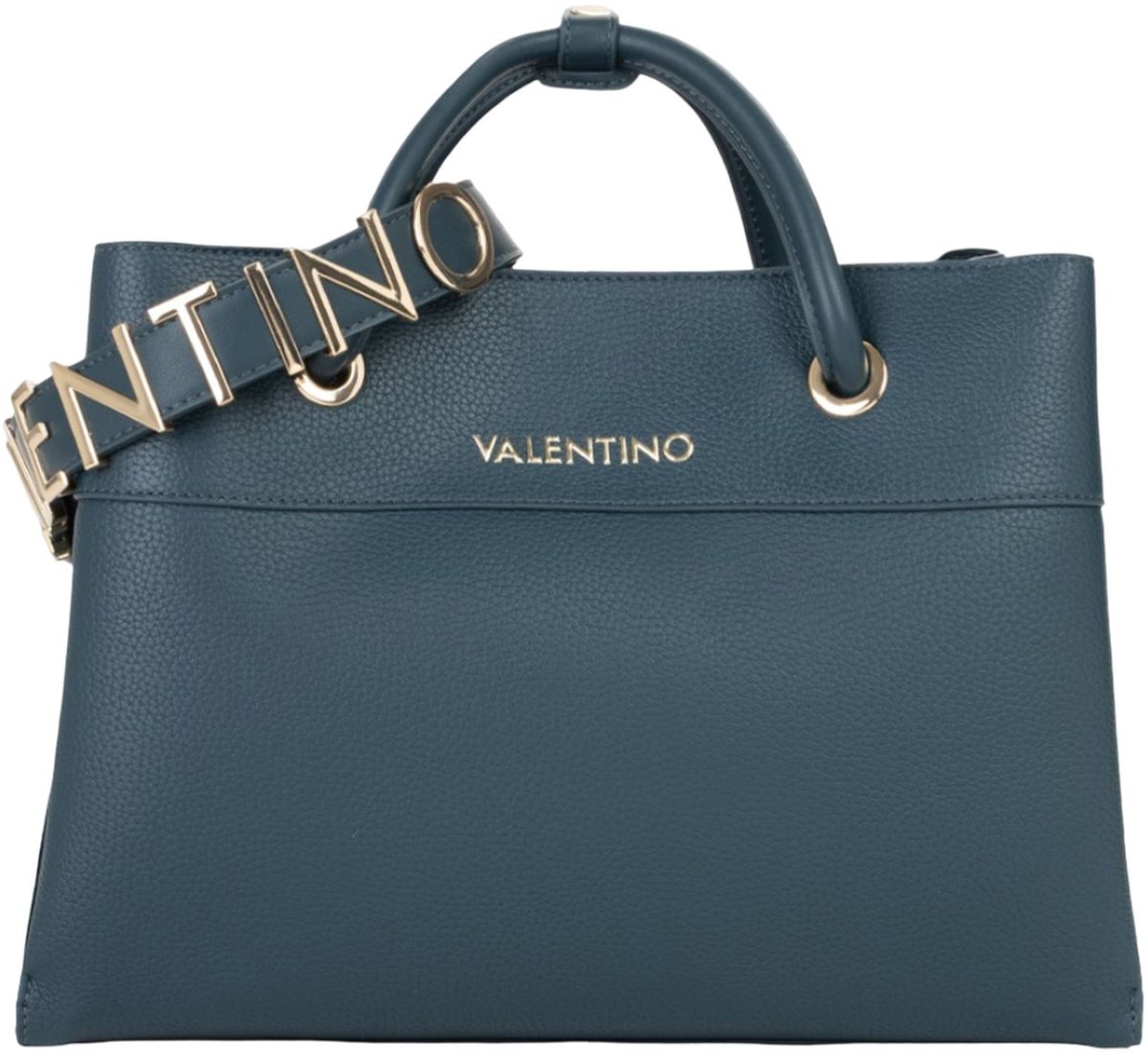 VALENTINO handtas schoudertas Alexia Shopping Bag Petrolio