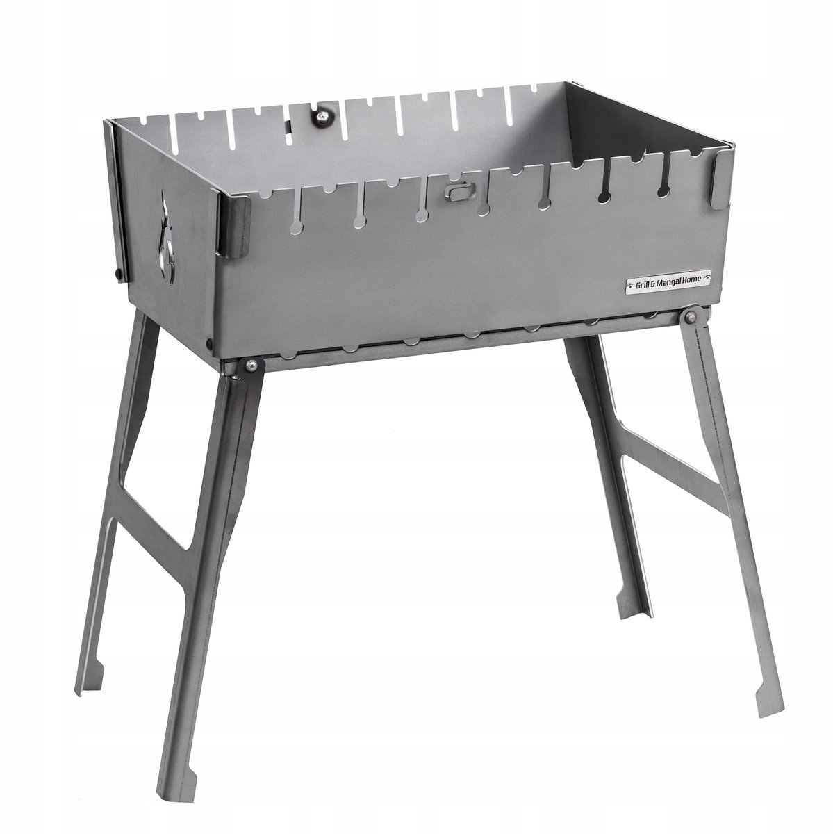 Mangal Grill Case 8 Spiesen 3mm Metaal Opvouwbaar Praktisch