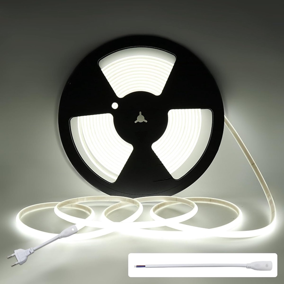 Ledstrip - Koudwit - 10 m - Waterdichte COB Ledstrip met Dimbare Functionaliteit - Voor Binnen en Buiten