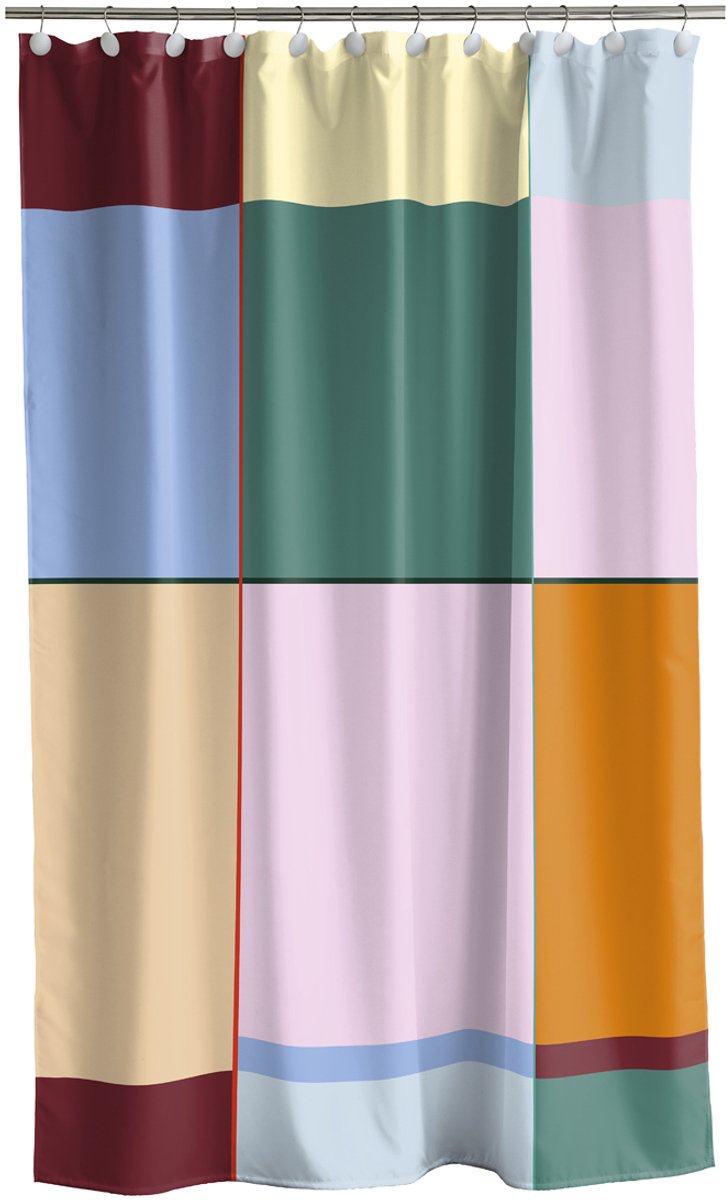 Södahl Colour Block Douchegordijn 180 x 200 cm Lilac