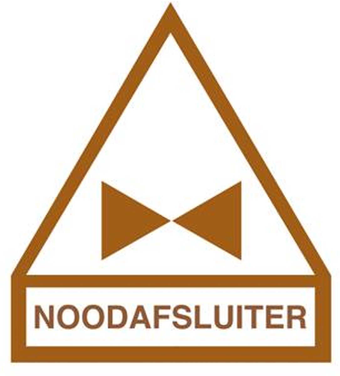 Sticker Noodafsluiter