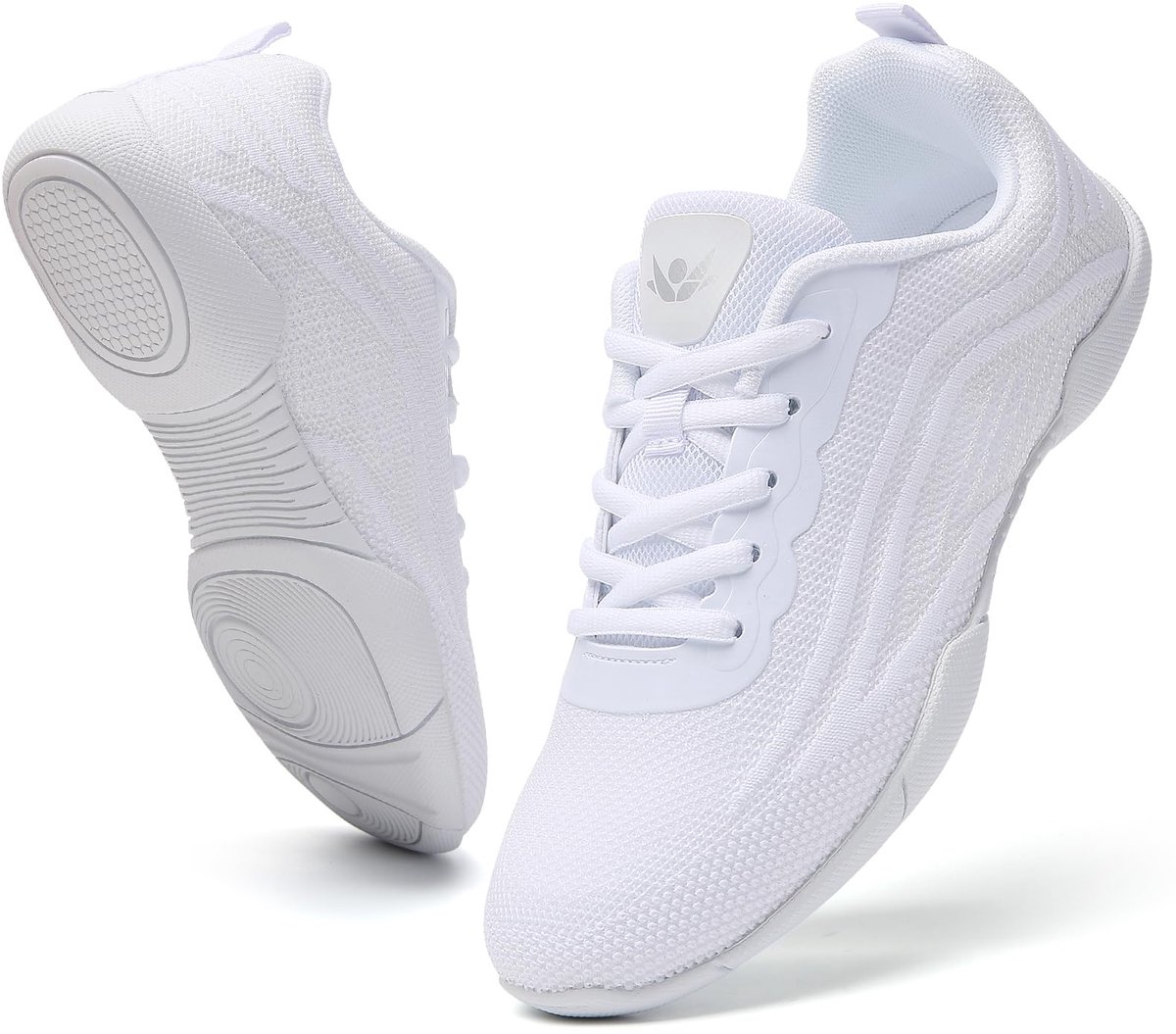 CERYTHRINA Platte cheerleaderschoenen voor dames, lichte ademende danssneakers voor aerobic, gymnastiek, training en - ShopVlot