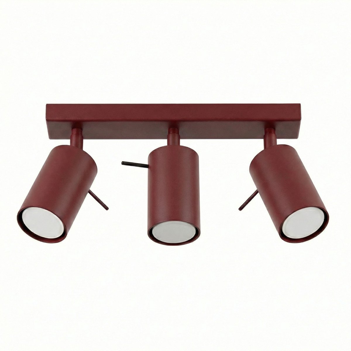 Sollux Lighting Plafondlamp RING - GU10 - bordeaux - staal - 45x6x16cm