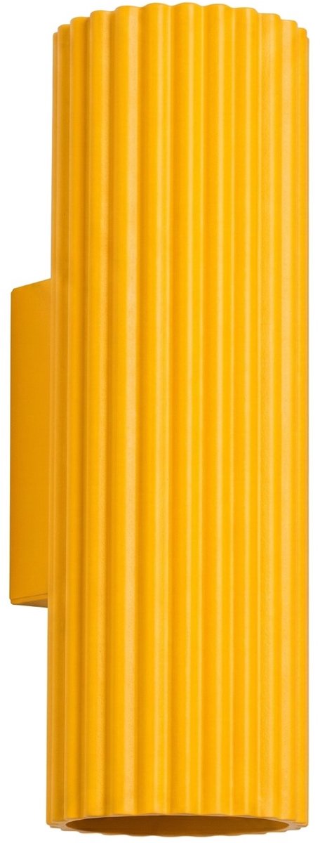 Sollux Lighting Wandlamp KARBON - GU10 - geel - aluminium - 6.5x8.5x20cm